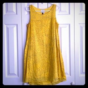Anthropologie HD Yellow Floral Dress